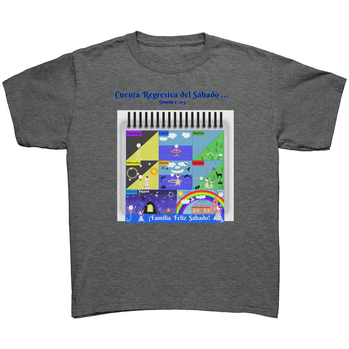 Spanish || Youth Girl's Sabbath Matching Family T-Shirt
