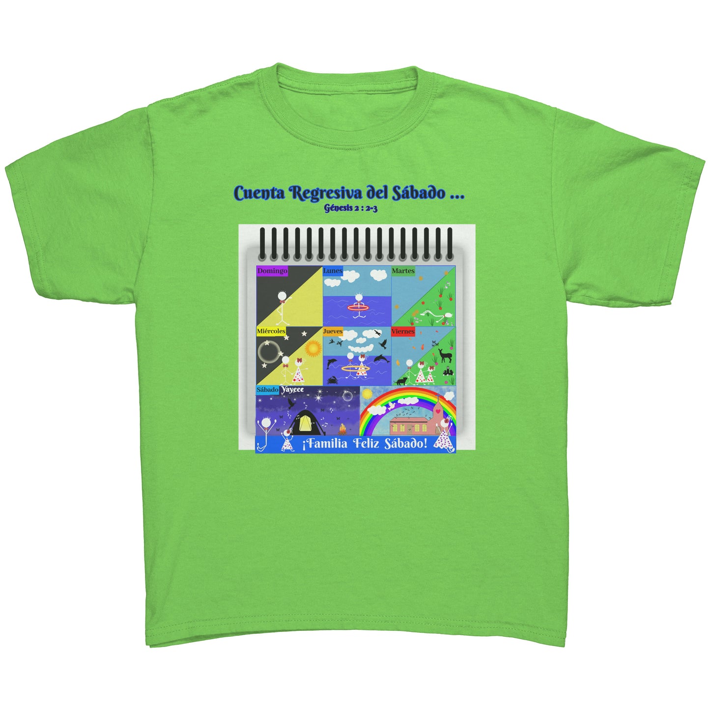 Spanish || Youth Girl's Sabbath Matching Family T-Shirt