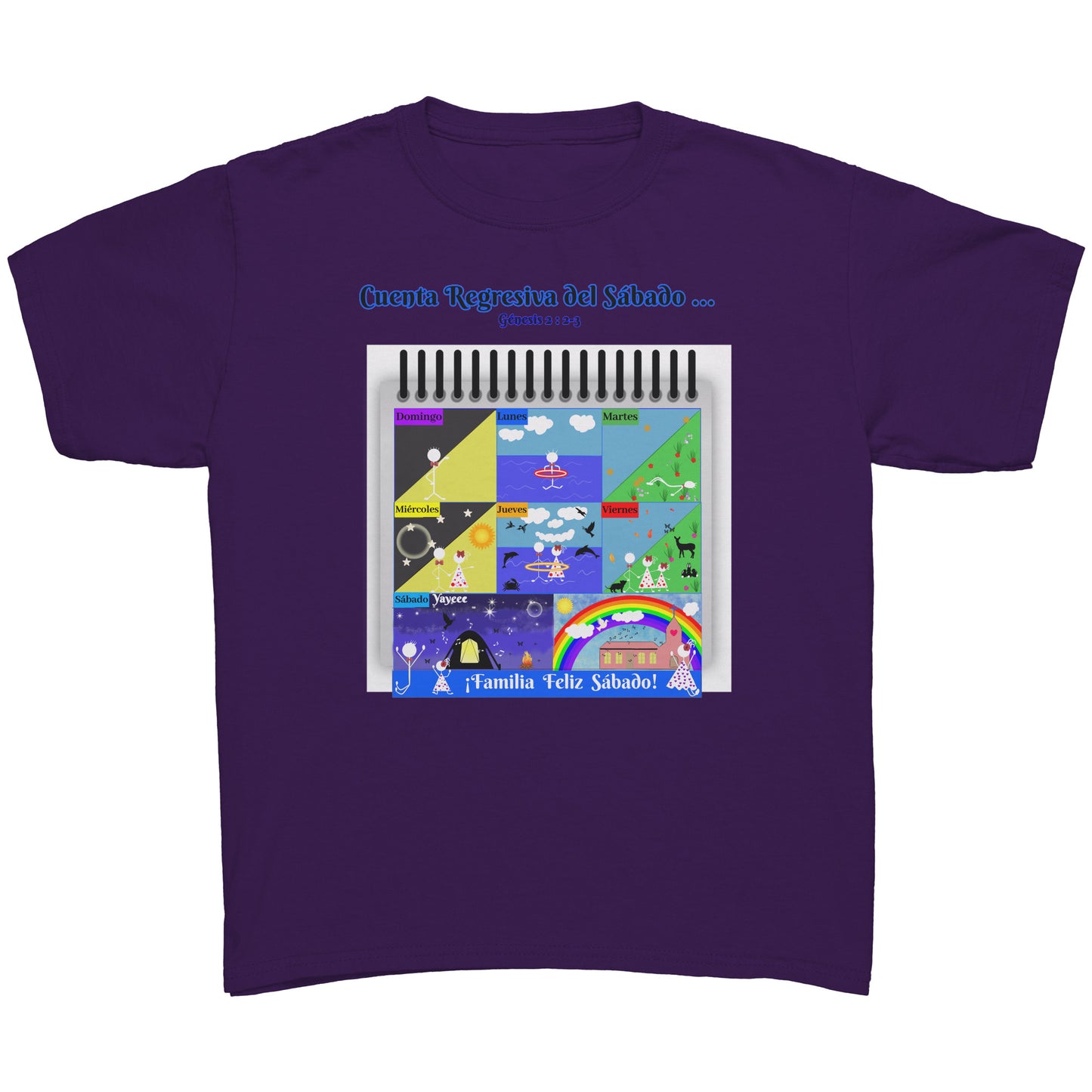 Spanish || Youth Girl's Sabbath Matching Family T-Shirt